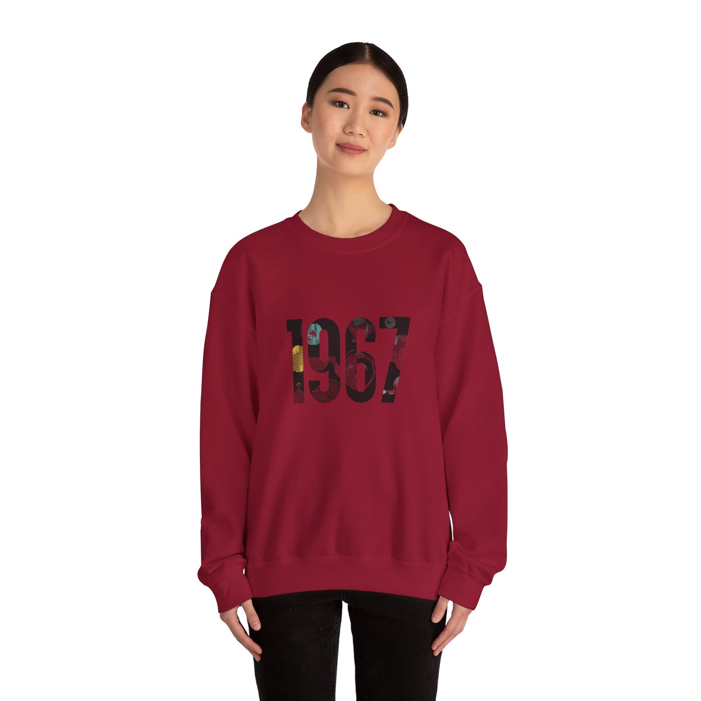 Retro 1967 Crewneck Sweatshirt for Nostalgic Vibes, Unisex Comfy Pullover, Vintage Gift, Casual Relaxed Fit, Perfect for Any Occasion
