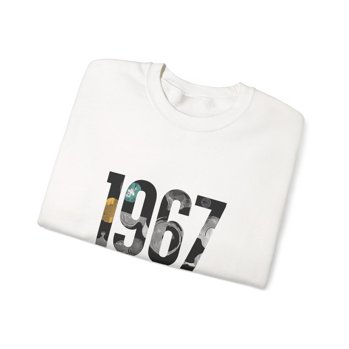 Retro 1967 Crewneck Sweatshirt for Nostalgic Vibes, Unisex Comfy Pullover, Vintage Gift, Casual Relaxed Fit, Perfect for Any Occasion