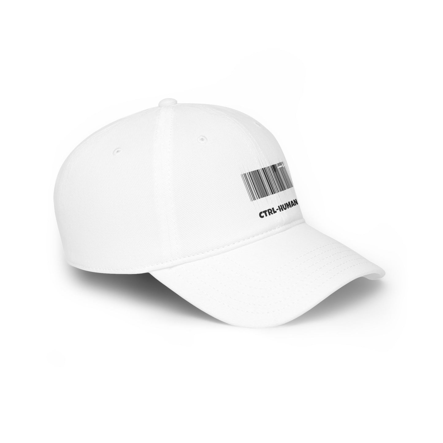 Modern Red Baseball Cap with CTRL-HUMAN Design, Casual Hat, Trendy Accessory, Gift for Tech Enthusiasts, Fashion Statement Cap