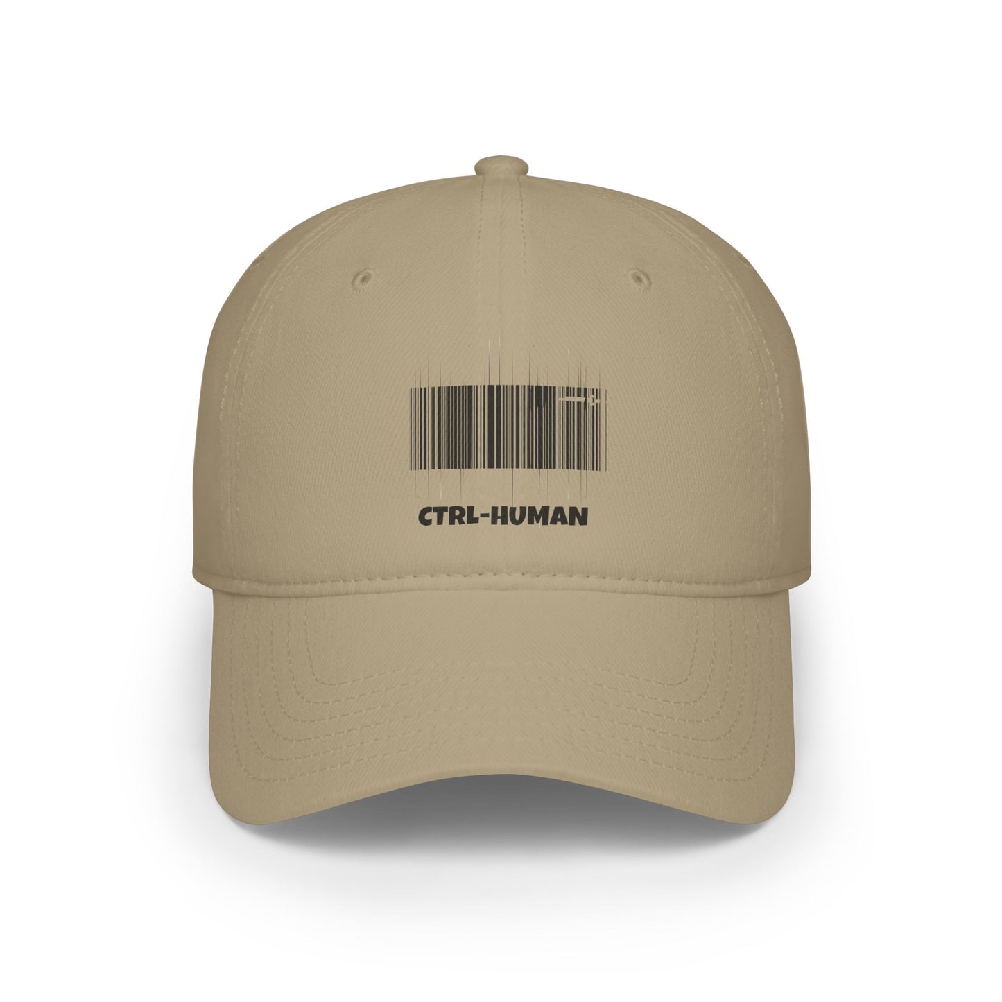 Modern Red Baseball Cap with CTRL-HUMAN Design, Casual Hat, Trendy Accessory, Gift for Tech Enthusiasts, Fashion Statement Cap