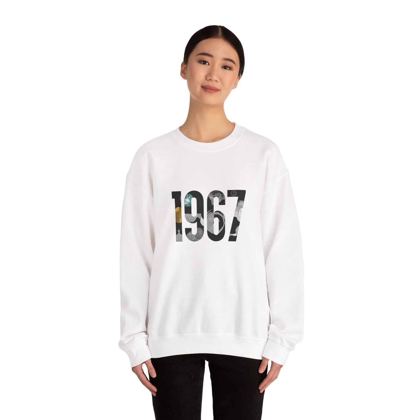 Retro 1967 Crewneck Sweatshirt for Nostalgic Vibes, Unisex Comfy Pullover, Vintage Gift, Casual Relaxed Fit, Perfect for Any Occasion