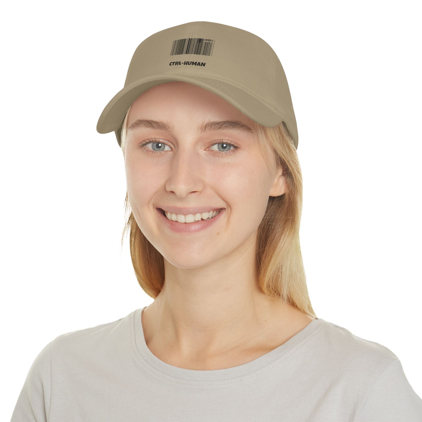 Modern Red Baseball Cap with CTRL-HUMAN Design, Casual Hat, Trendy Accessory, Gift for Tech Enthusiasts, Fashion Statement Cap