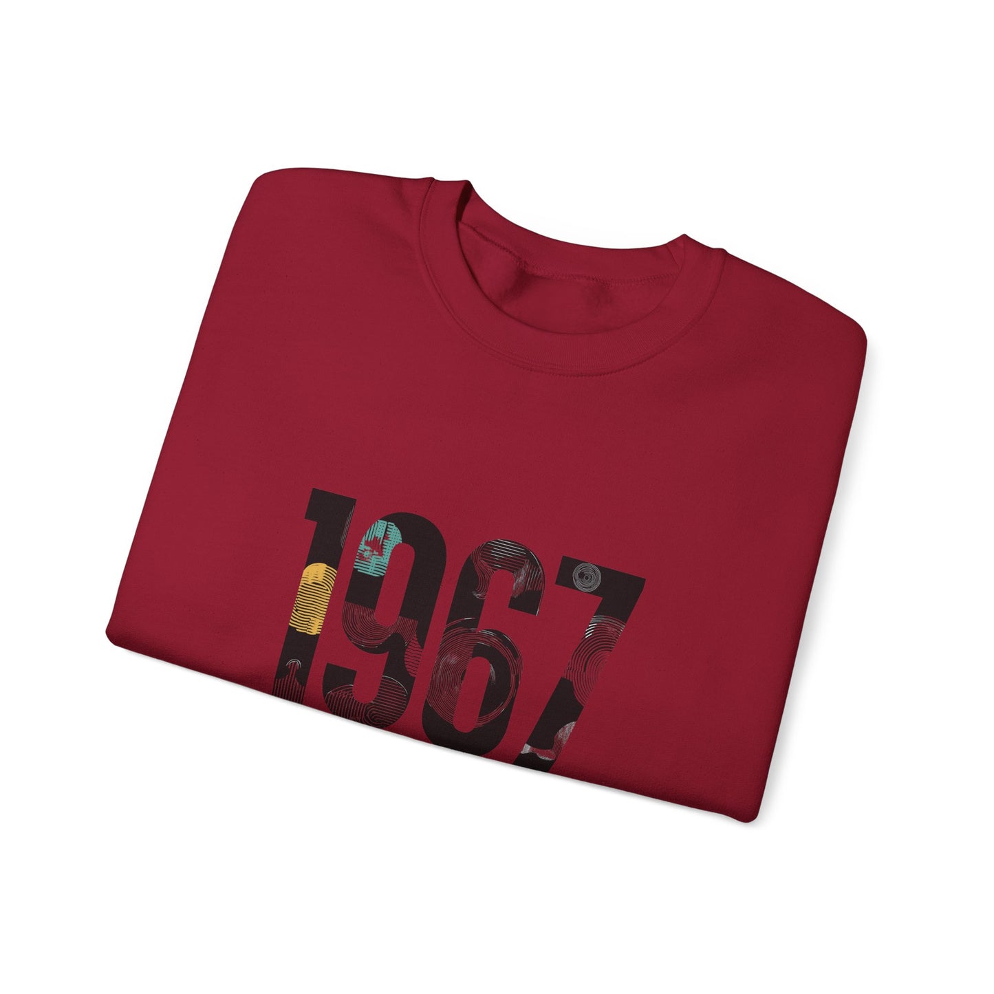 Retro 1967 Crewneck Sweatshirt for Nostalgic Vibes, Unisex Comfy Pullover, Vintage Gift, Casual Relaxed Fit, Perfect for Any Occasion