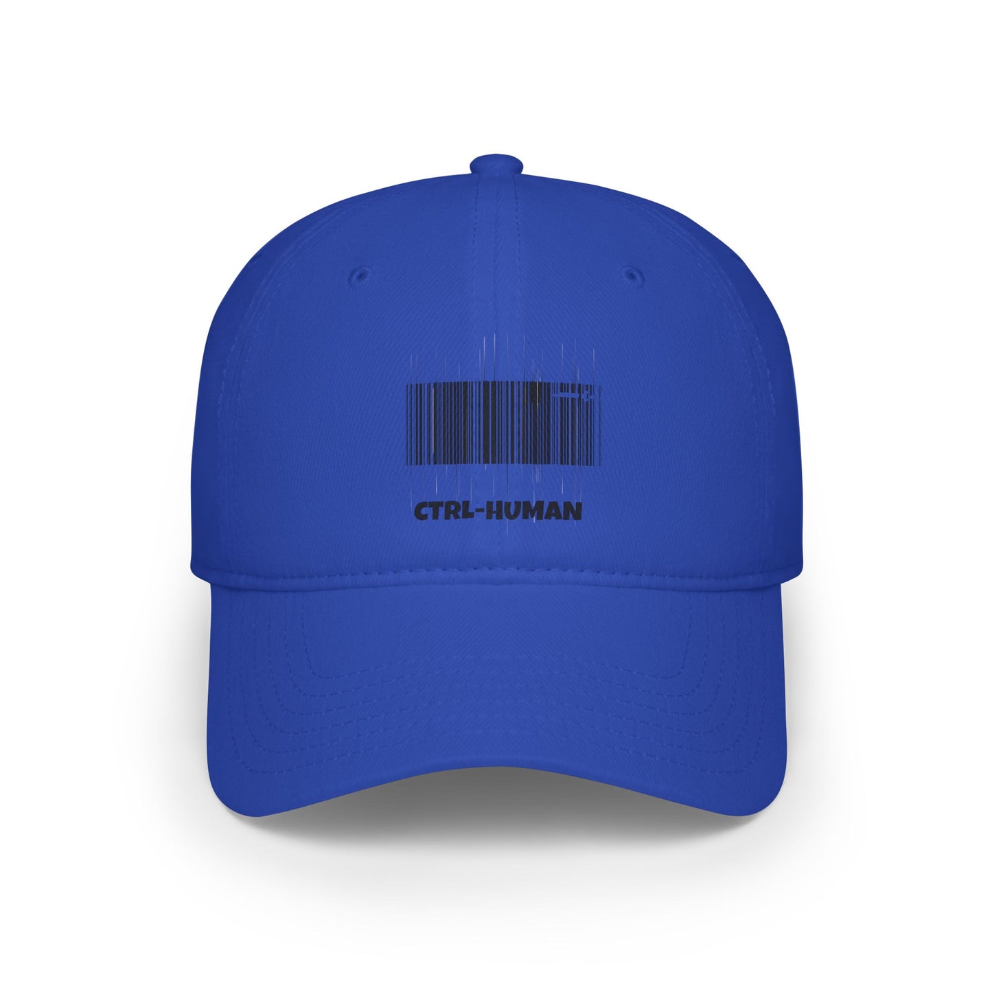 Modern Red Baseball Cap with CTRL-HUMAN Design, Casual Hat, Trendy Accessory, Gift for Tech Enthusiasts, Fashion Statement Cap