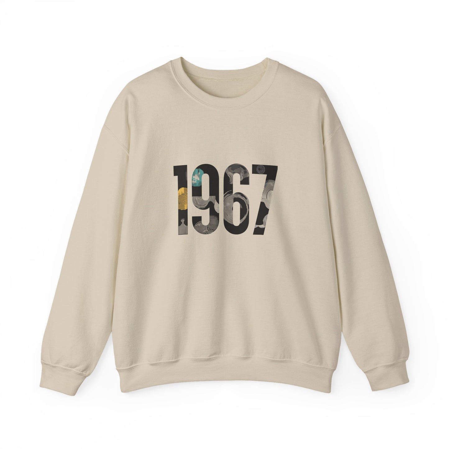 Retro 1967 Crewneck Sweatshirt for Nostalgic Vibes, Unisex Comfy Pullover, Vintage Gift, Casual Relaxed Fit, Perfect for Any Occasion