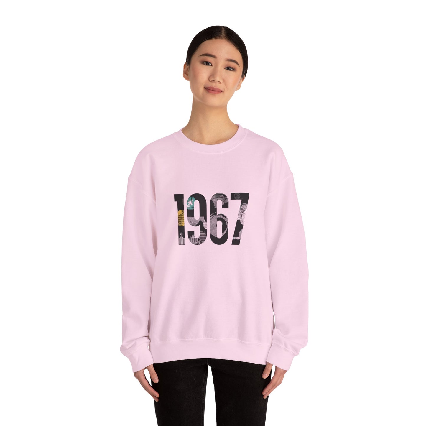 Retro 1967 Crewneck Sweatshirt for Nostalgic Vibes, Unisex Comfy Pullover, Vintage Gift, Casual Relaxed Fit, Perfect for Any Occasion
