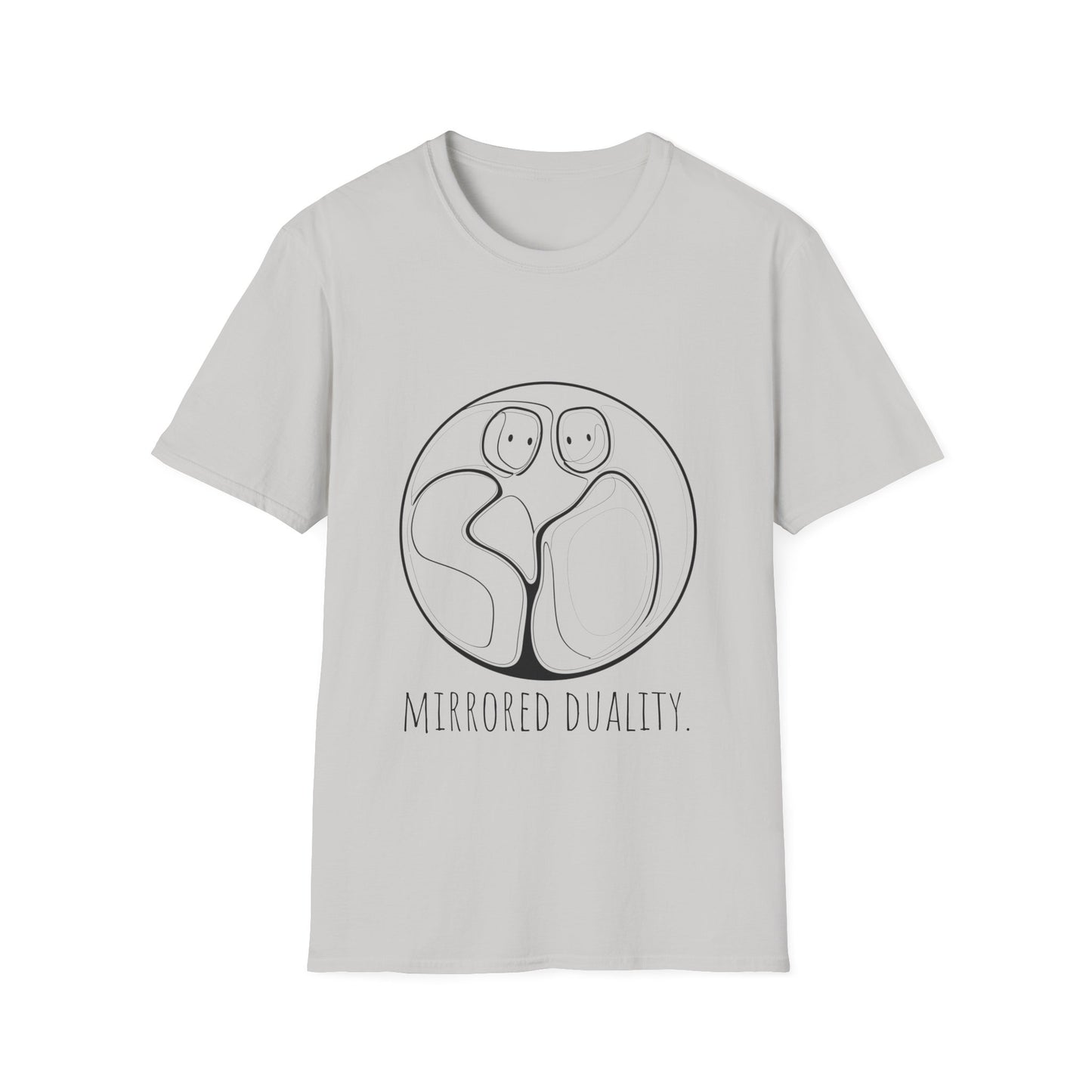 Mirrored Duality Unisex Softstyle T-Shirt | Relationship Shirt, Gift for Couples, Modern Art Tee, Comfortable Casual Wear, Unique [...]