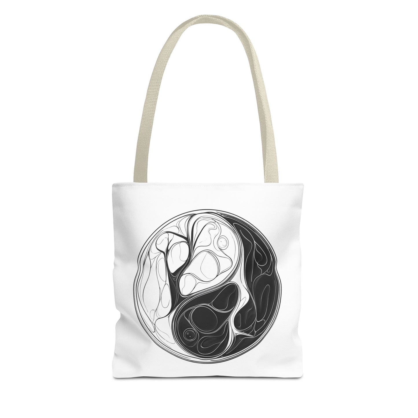 Yin Yang Tote Bag, Eco-Friendly, Reusable Shopping Bag, Gift for Nature Lovers, Equality Statement Bag, Conscious Lifestyle Accessory