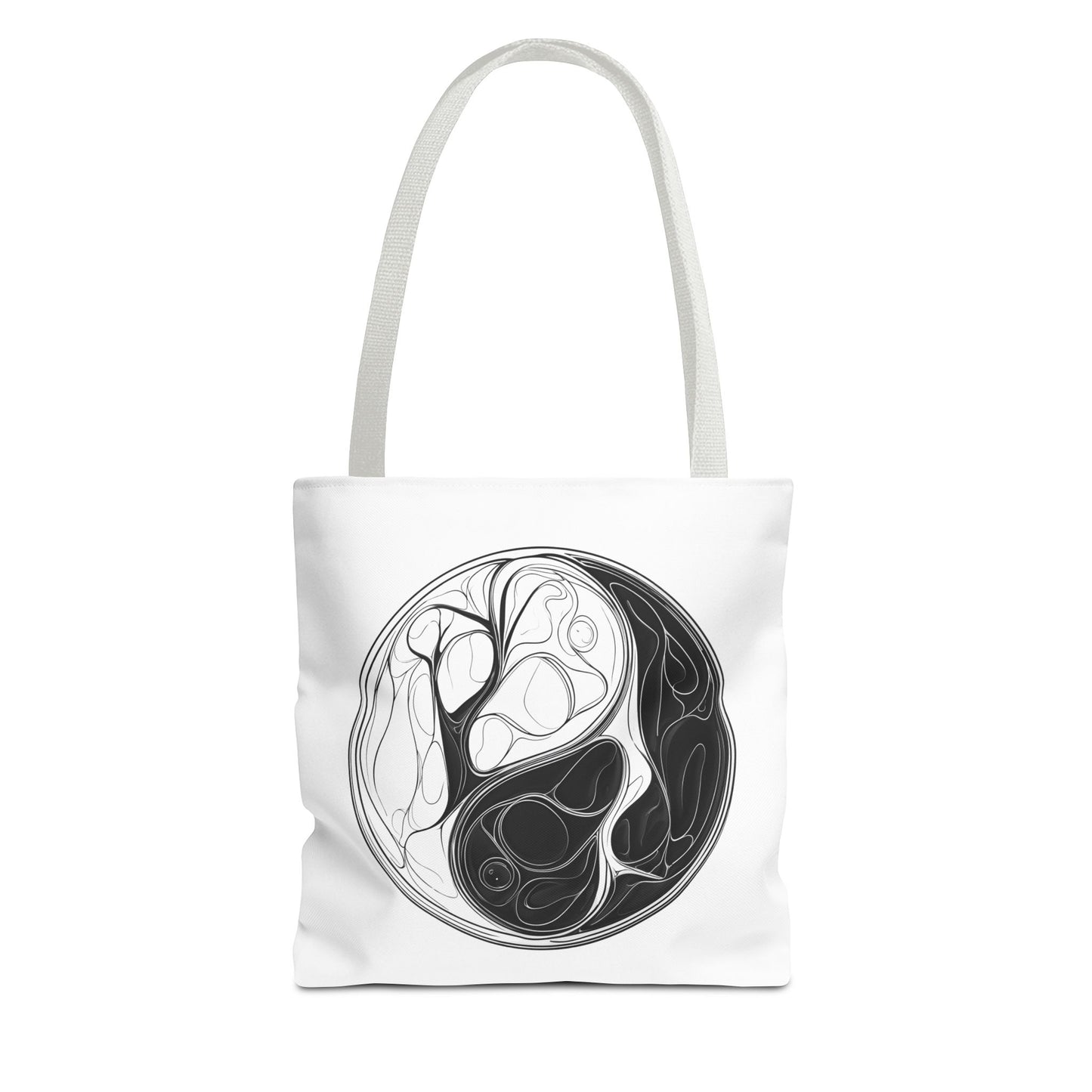 Yin Yang Tote Bag, Eco-Friendly, Reusable Shopping Bag, Gift for Nature Lovers, Equality Statement Bag, Conscious Lifestyle Accessory