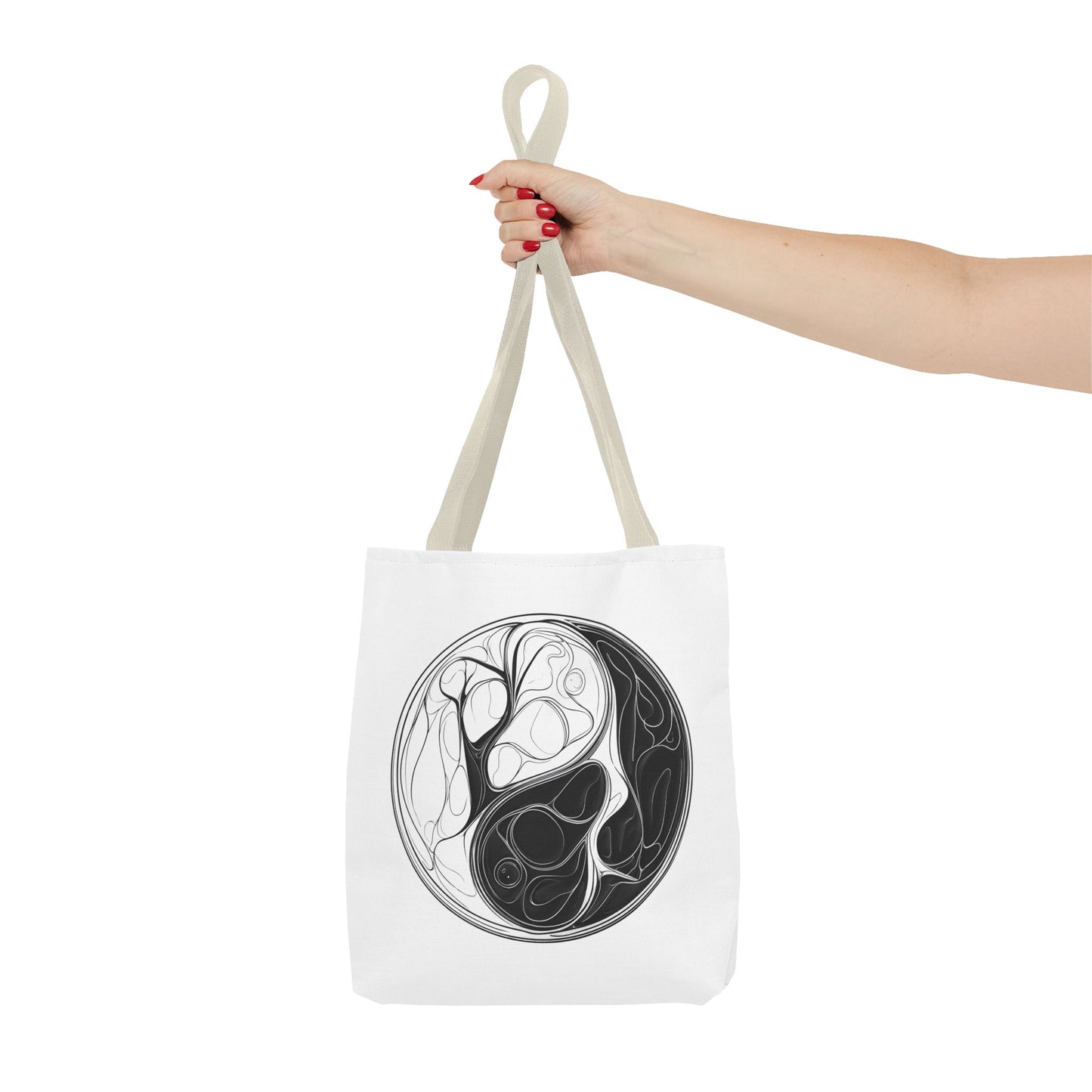 Yin Yang Tote Bag, Eco-Friendly, Reusable Shopping Bag, Gift for Nature Lovers, Equality Statement Bag, Conscious Lifestyle Accessory