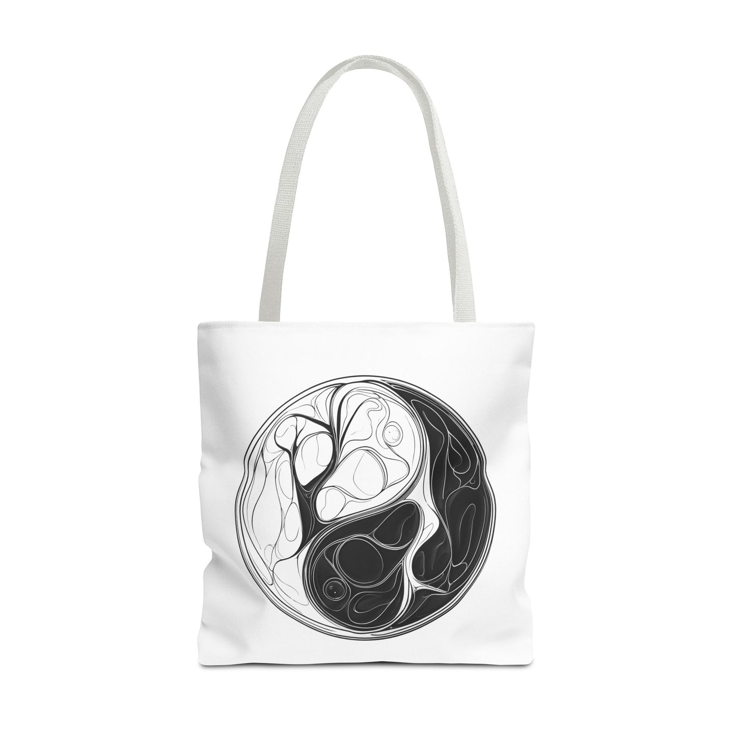 Yin Yang Tote Bag, Eco-Friendly, Reusable Shopping Bag, Gift for Nature Lovers, Equality Statement Bag, Conscious Lifestyle Accessory
