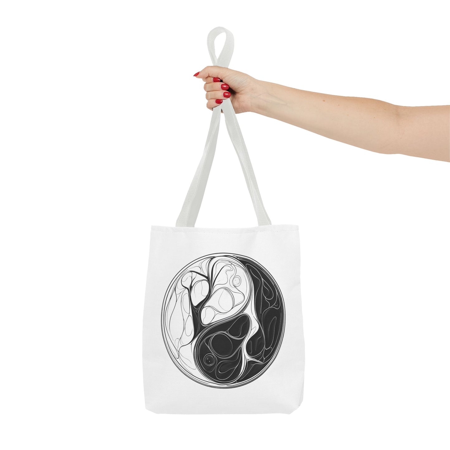 Yin Yang Tote Bag, Eco-Friendly, Reusable Shopping Bag, Gift for Nature Lovers, Equality Statement Bag, Conscious Lifestyle Accessory