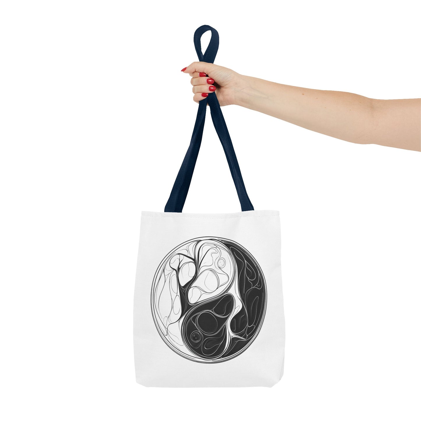Yin Yang Tote Bag, Eco-Friendly, Reusable Shopping Bag, Gift for Nature Lovers, Equality Statement Bag, Conscious Lifestyle Accessory