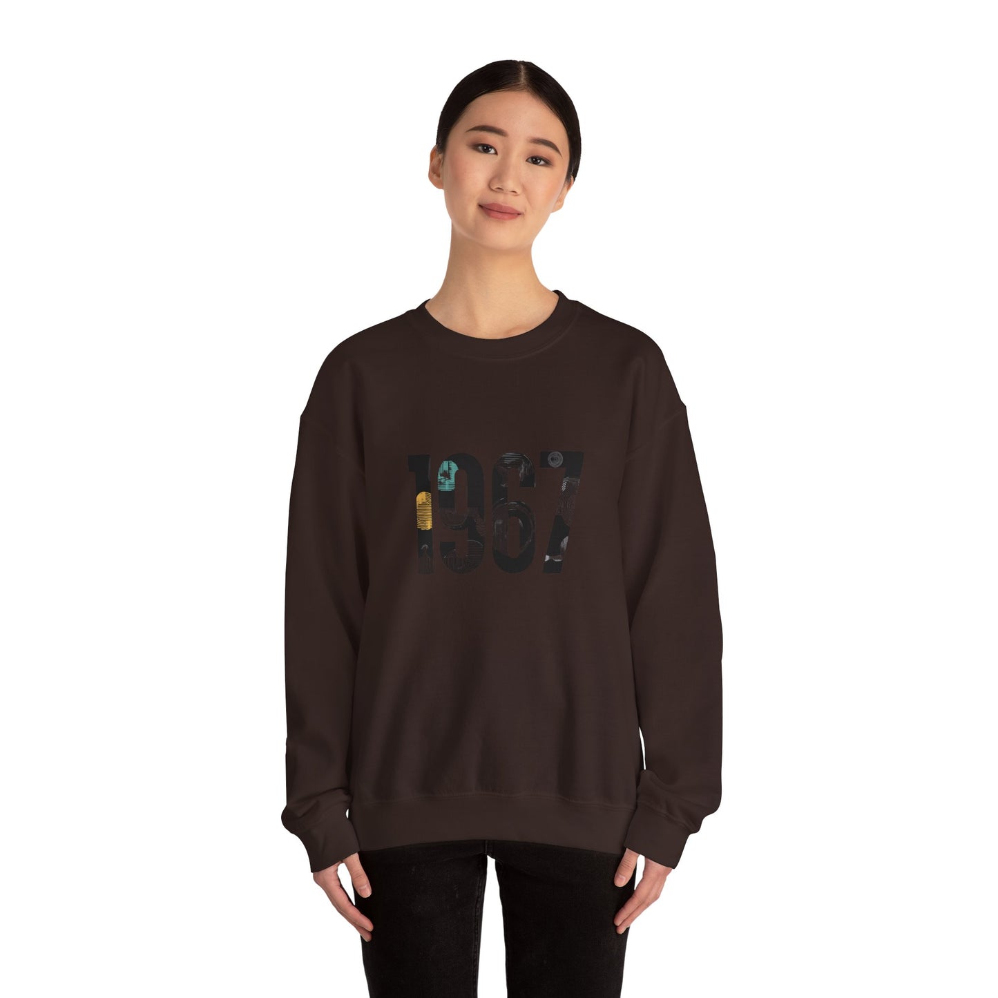 Retro 1967 Crewneck Sweatshirt for Nostalgic Vibes, Unisex Comfy Pullover, Vintage Gift, Casual Relaxed Fit, Perfect for Any Occasion