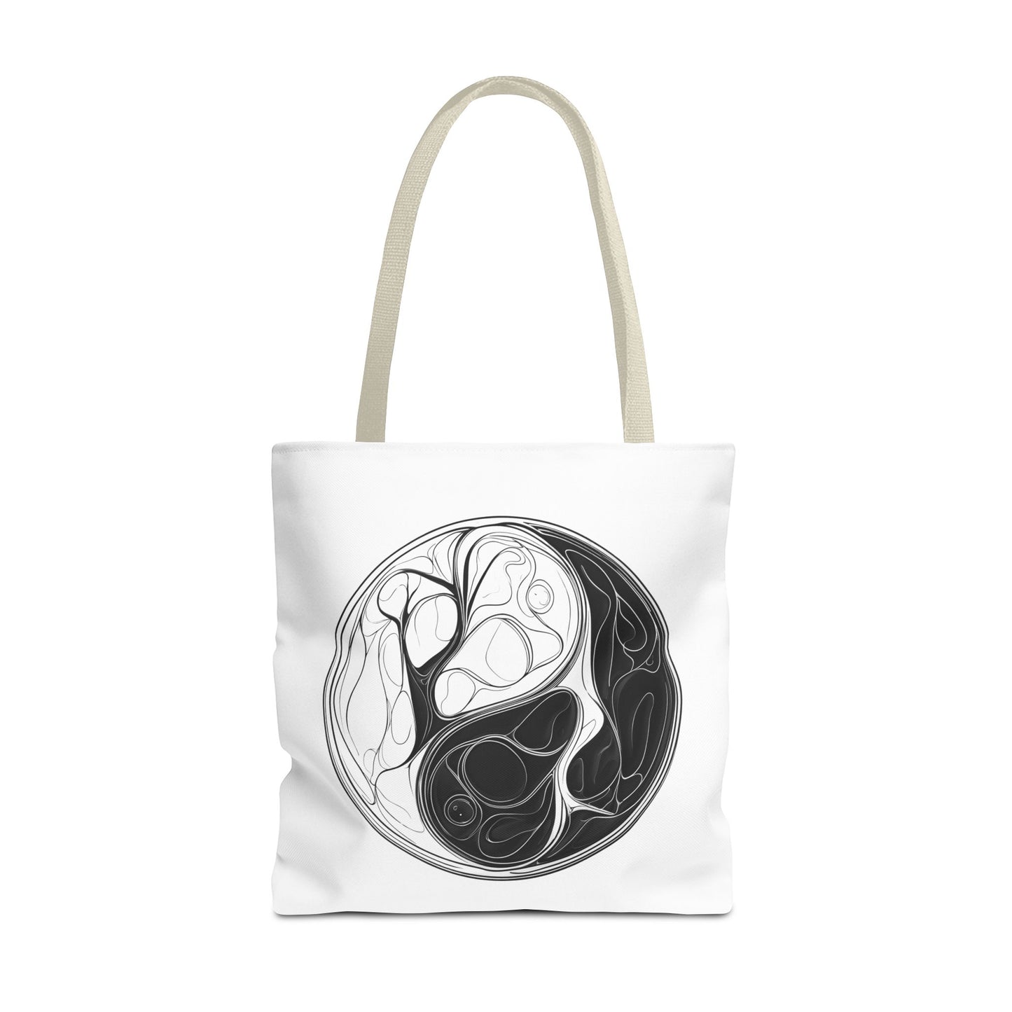 Yin Yang Tote Bag, Eco-Friendly, Reusable Shopping Bag, Gift for Nature Lovers, Equality Statement Bag, Conscious Lifestyle Accessory