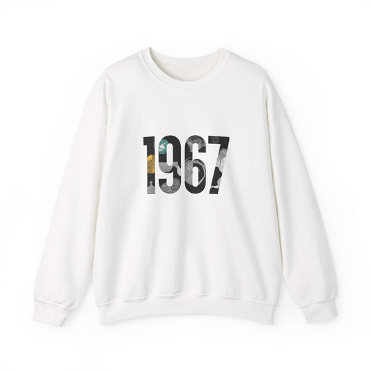 Retro 1967 Crewneck Sweatshirt for Nostalgic Vibes, Unisex Comfy Pullover, Vintage Gift, Casual Relaxed Fit, Perfect for Any Occasion