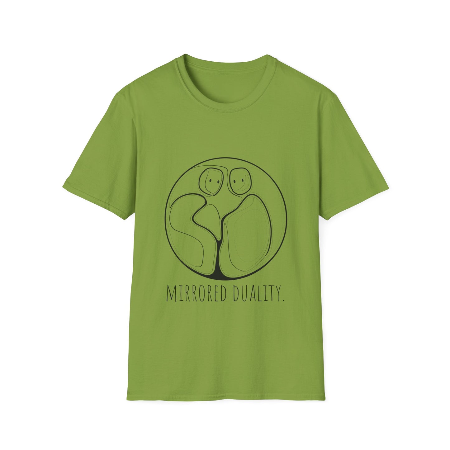 Mirrored Duality Unisex Softstyle T-Shirt | Relationship Shirt, Gift for Couples, Modern Art Tee, Comfortable Casual Wear, Unique [...]