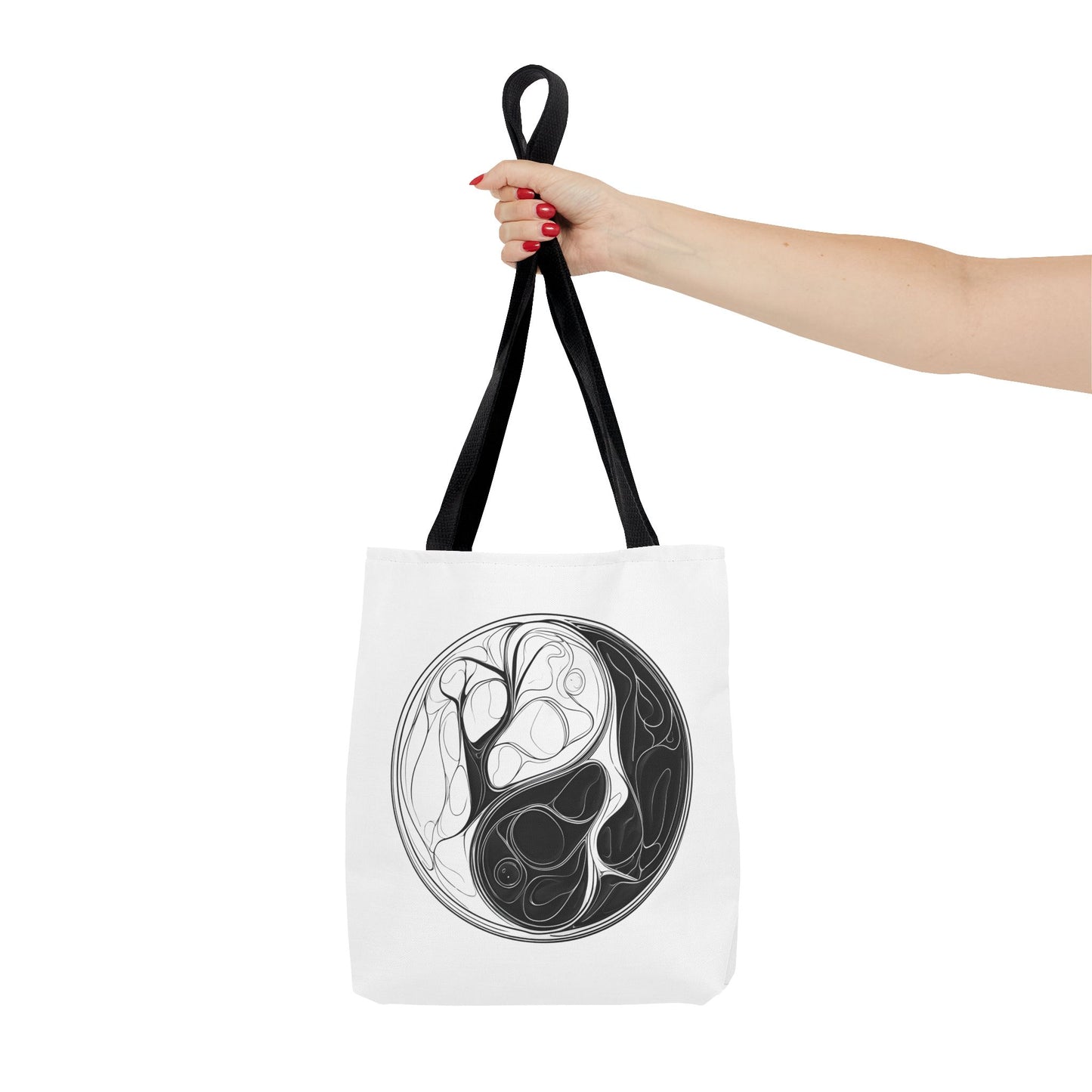 Yin Yang Tote Bag, Eco-Friendly, Reusable Shopping Bag, Gift for Nature Lovers, Equality Statement Bag, Conscious Lifestyle Accessory
